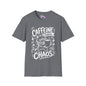 ""Caffeine Before Chaos (Cat) Adult T-shirt