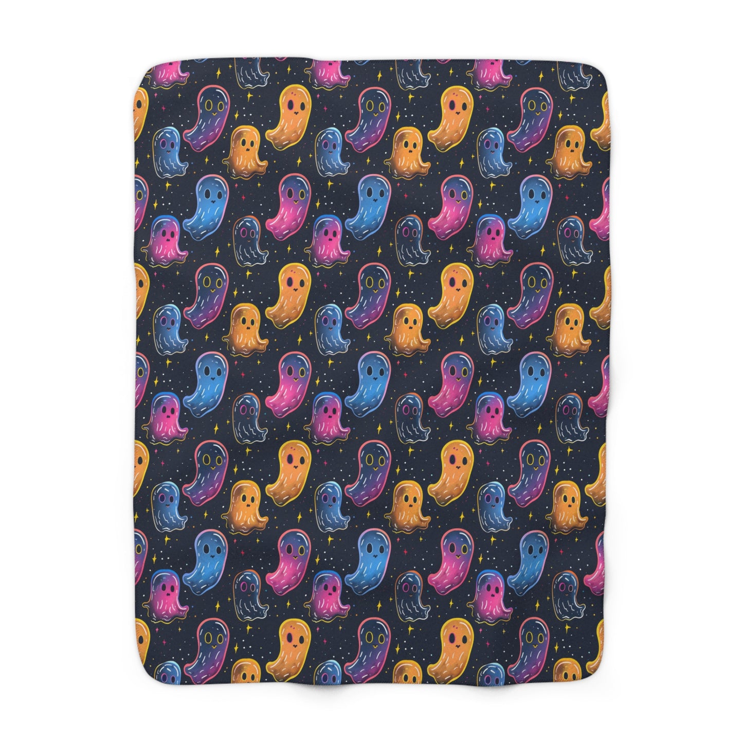 Neon Haunters Sherpa Fleece Blanket