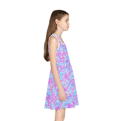 Sweet Berry Bloom Girls' Sleeveless Sundress