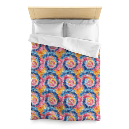 Retro Vortex Microfiber Duvet Cover