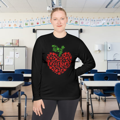 Teacher Heart 1 Adult Long Sleeve Tee