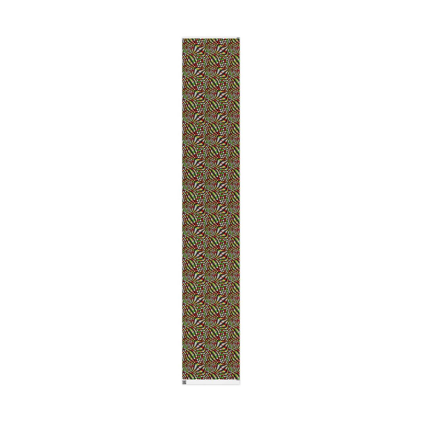 Warped Yellow/Green Checkered Wrapping Paper