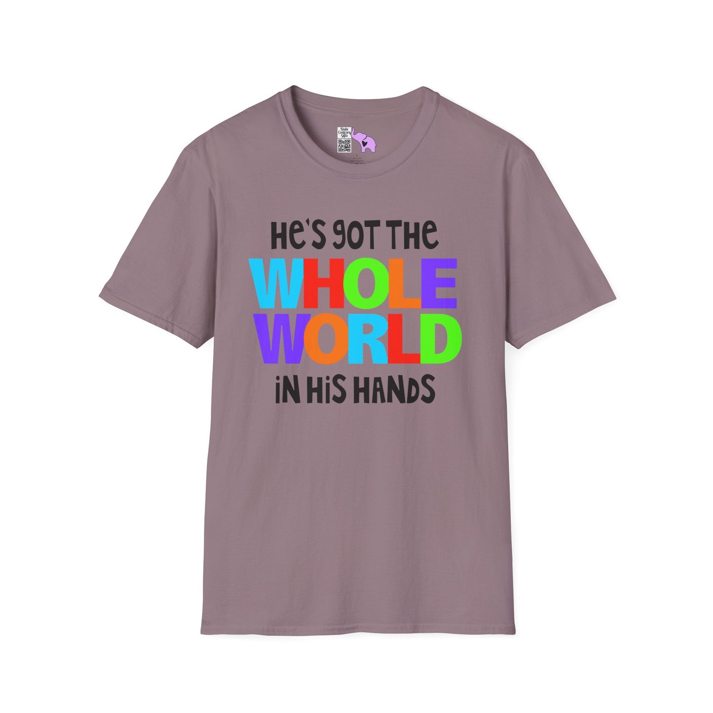 He's Got The Whole World In His Hands Adult T-shirt