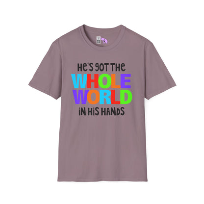 He's Got The Whole World In His Hands Adult T-shirt