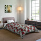 Winter Poinsettia Garden Comforter