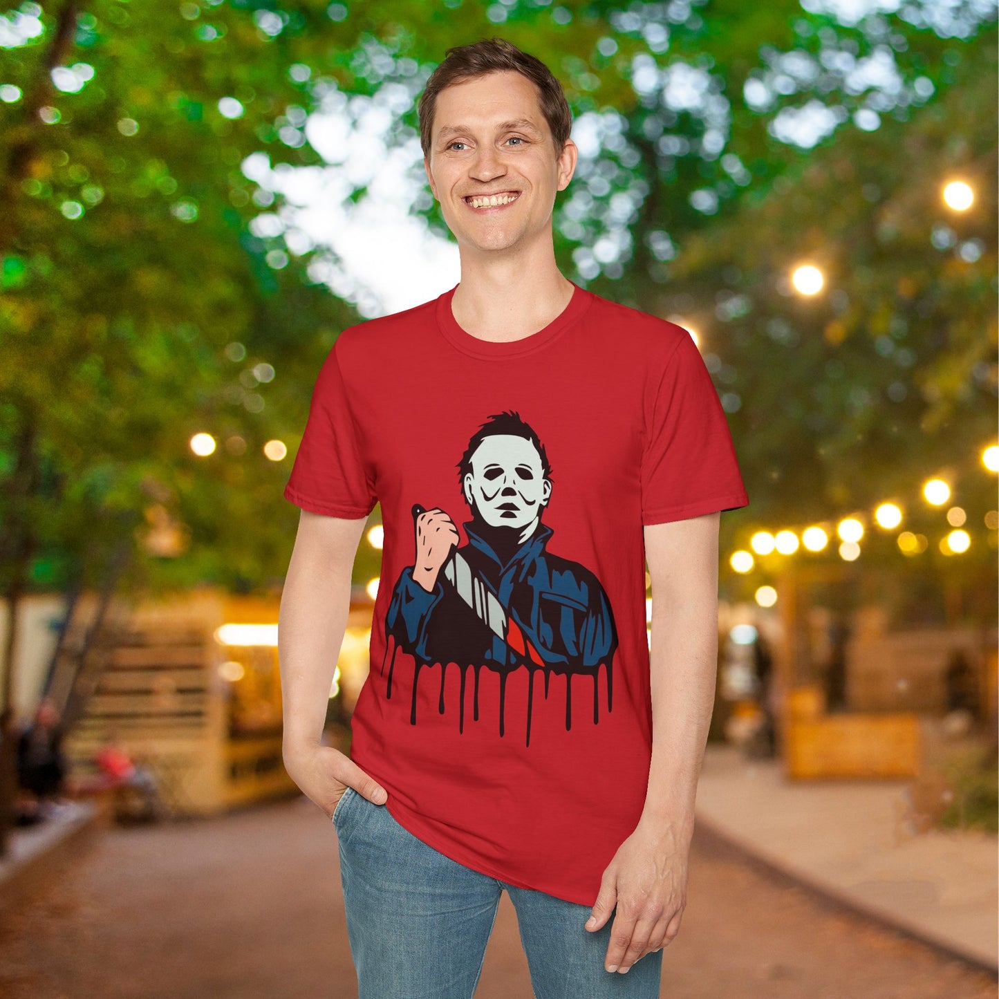 Michael Myers Knife Adult T-shirt