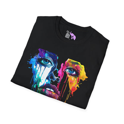 Colorful Face Adult T-shirt