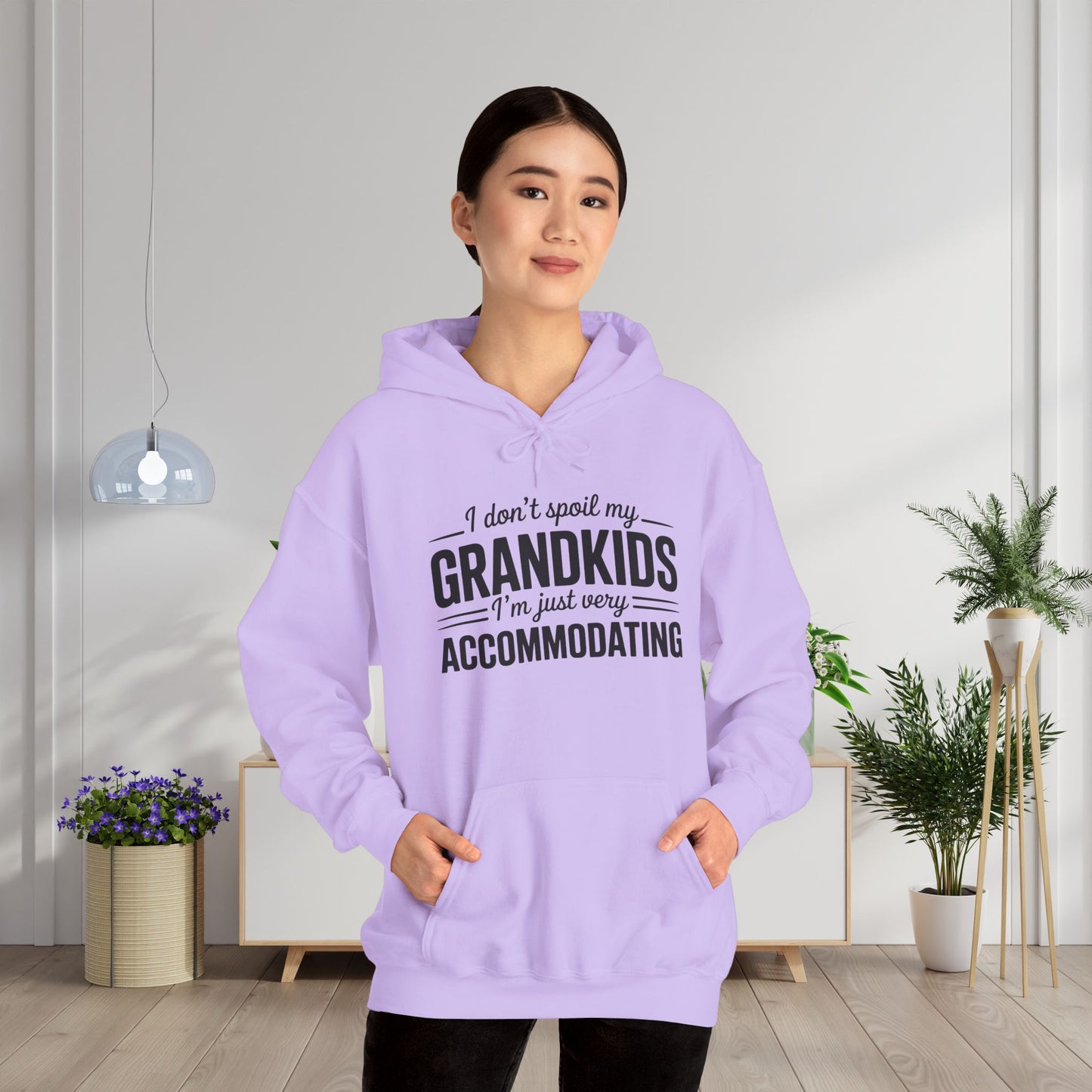 I Don't Spoil My Grandkids I'm Just Very Accommodating Heavy Blend™ Hooded Sweatshirt