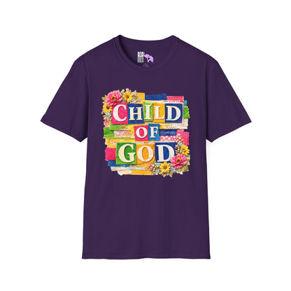 Child of God (Lace Collage) Adult T-shirt