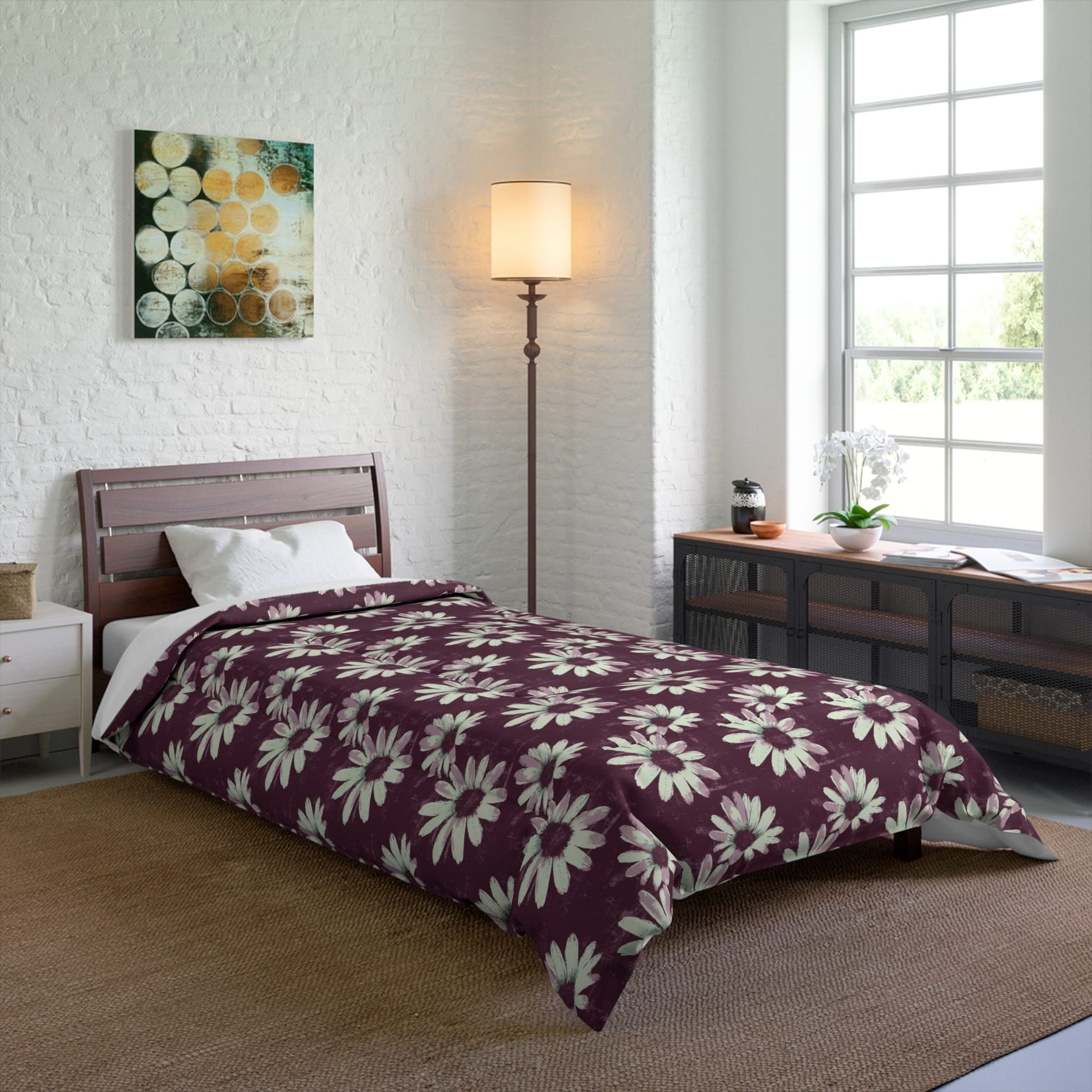Purple Tide Petals Comforter