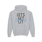 Hanukkah Let's Get Lit Youth Hoodie