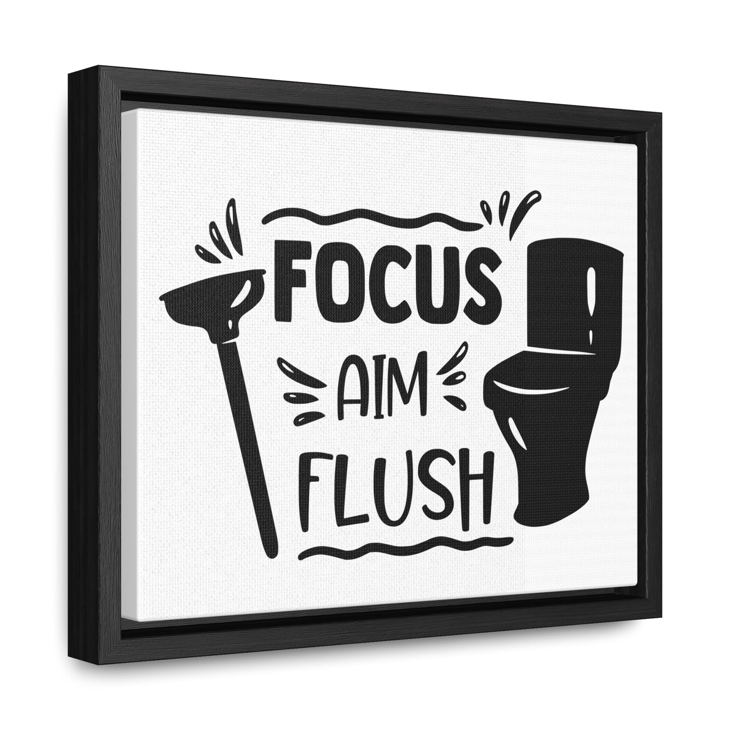 Focus Aim Flush Canvas Wraps, Horizontal Frame