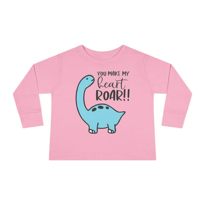 You Make My Heart Roar!! Toddler Long Sleeve Tee