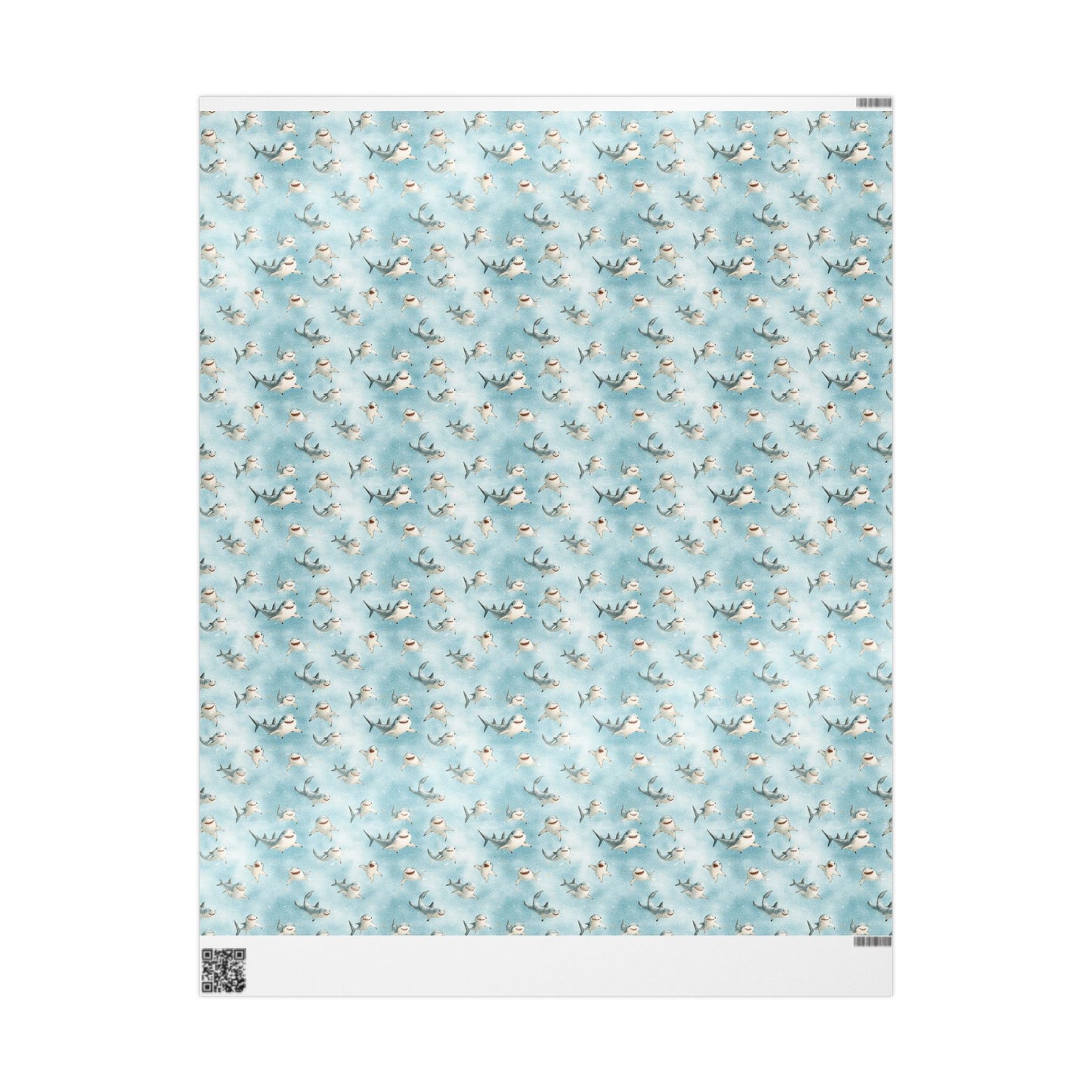 Cute Sharks Wrapping Paper
