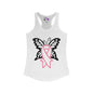 Butterfly Pink Support Ribbon Women's Ideal Racerback Tank