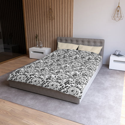 Whispering Blooms Microfiber Duvet Cover