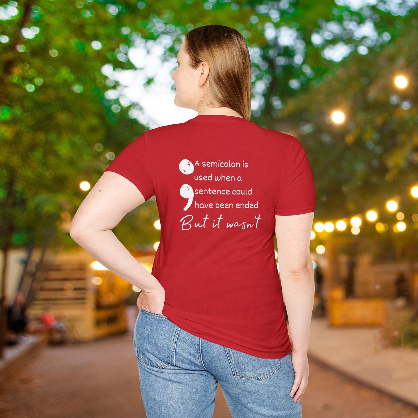 Strength in the Storm SemiColon Adult T-shirt