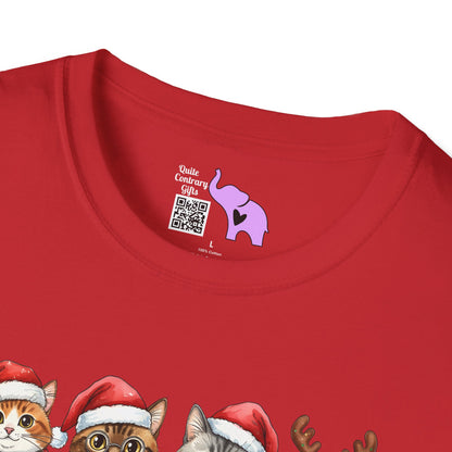 Santa Claus Cats Adult T-shirt