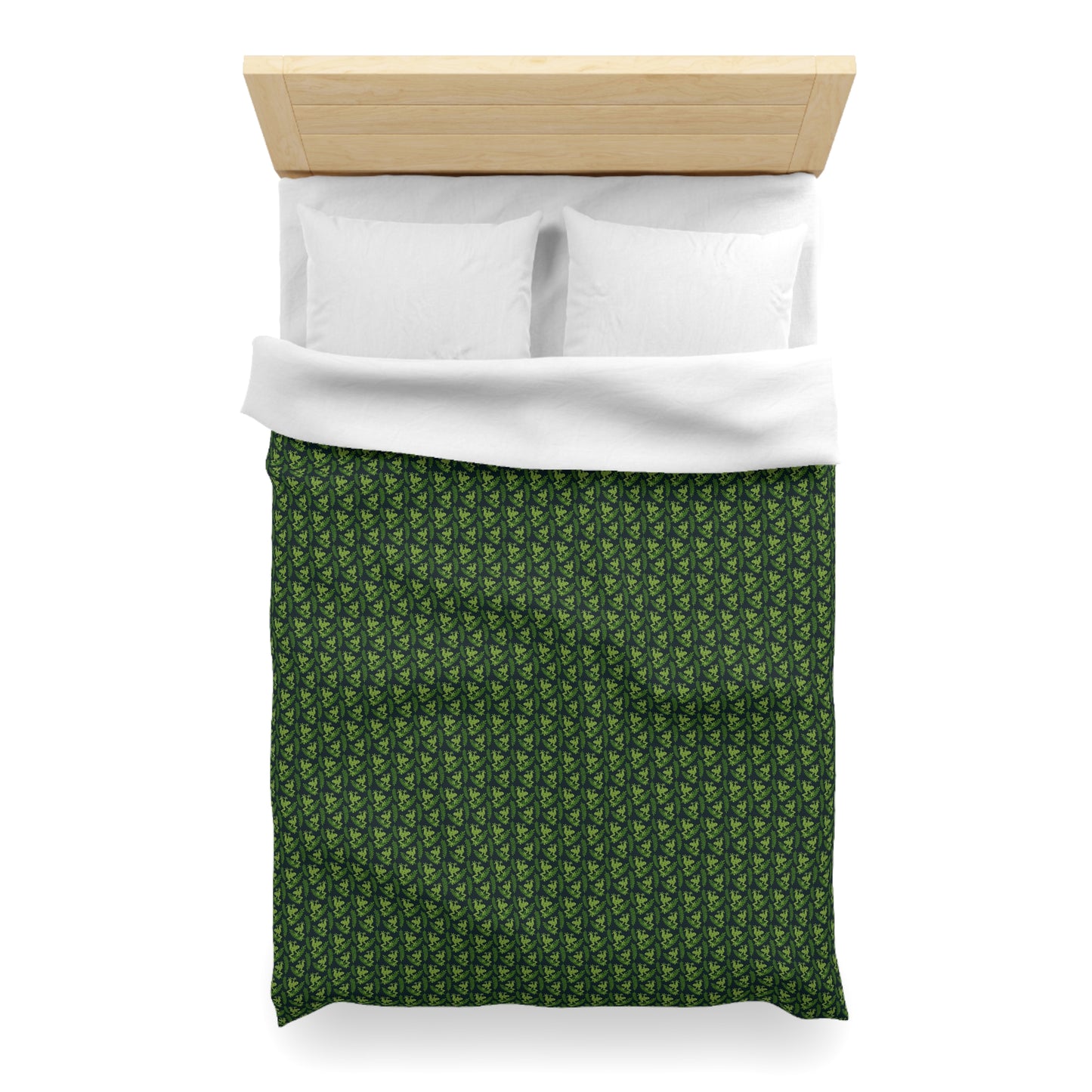 Emerald Canopy Frogs Microfiber Duvet Cover