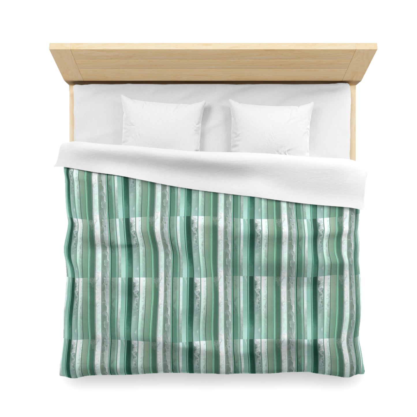 Seafoam Glass Microfiber Duvet Cover