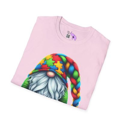 Autism Awarness Gnome Adult T-shirt