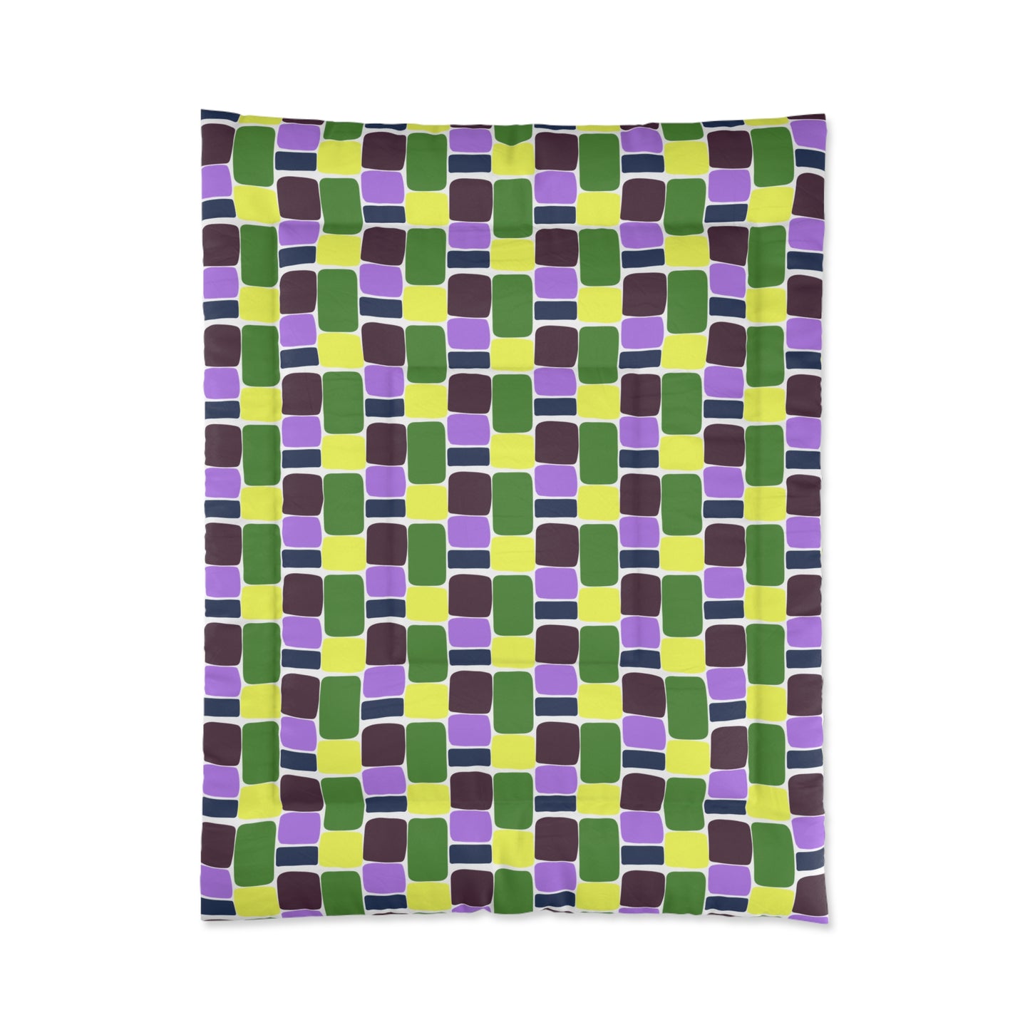 Chunky Colorful Blocks Comforter