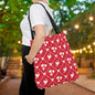Sweetheart Trellis Canvas Tote Bag