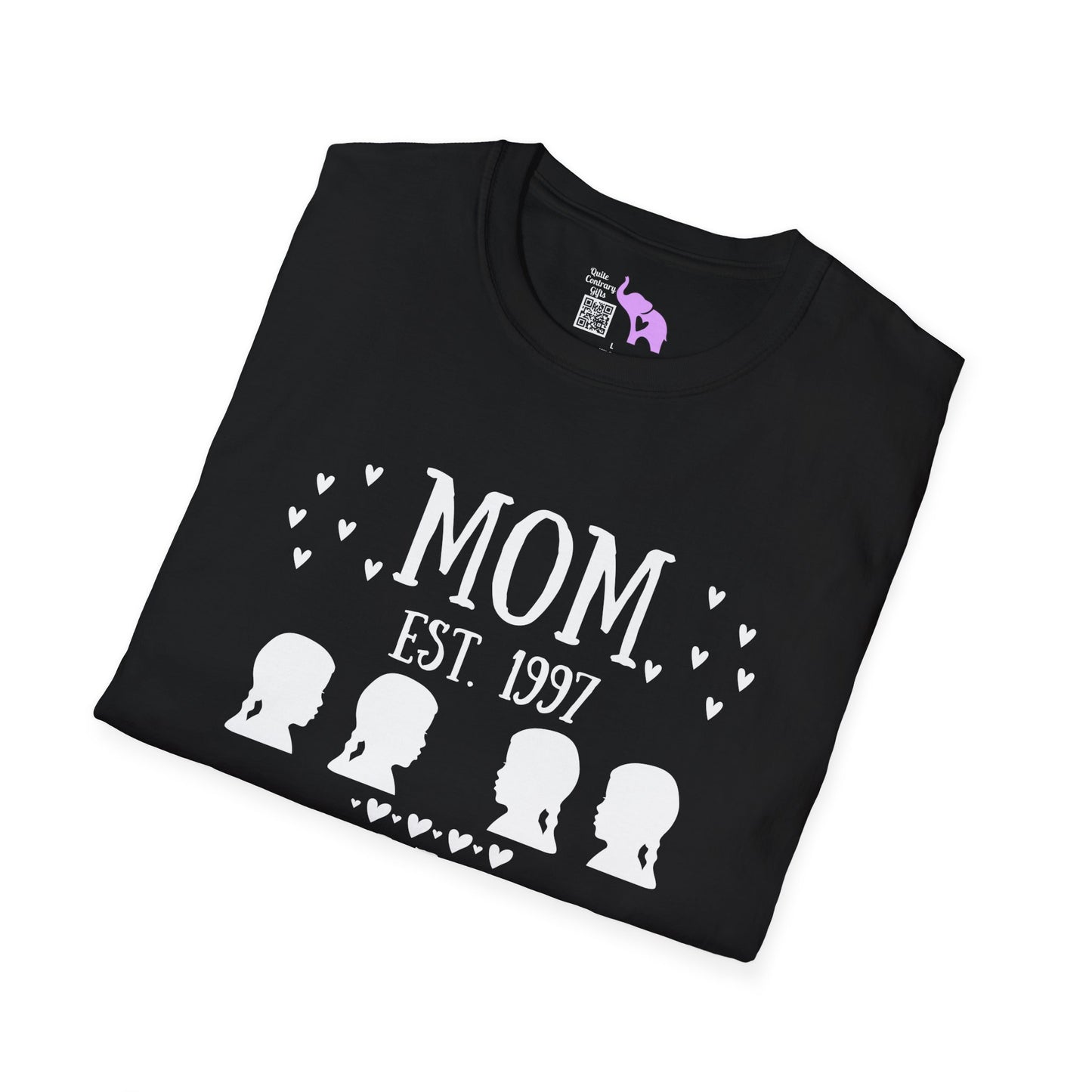 Mom Est. Grandma Est. Great Grandma Est. Custom Adult T-shirt