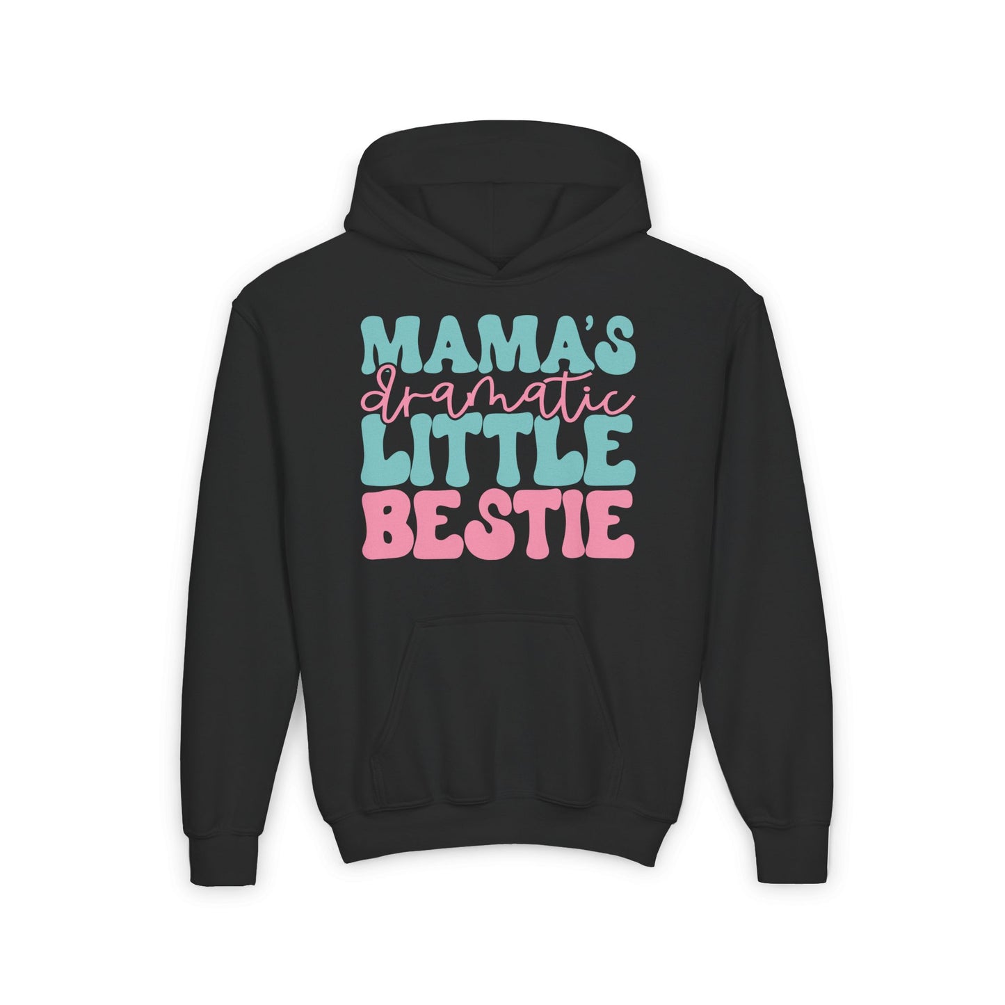 Mama's Dramatic Little Bestie Youth Heavy Blend Hoodie