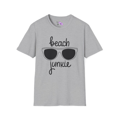 Beach Junkie Adult T-shirt