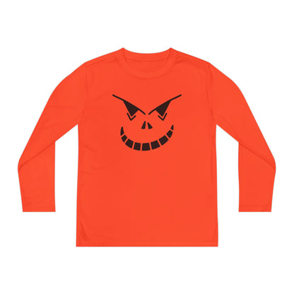 Spooky Jack-O-Lantern Youth Long Sleeve Tee