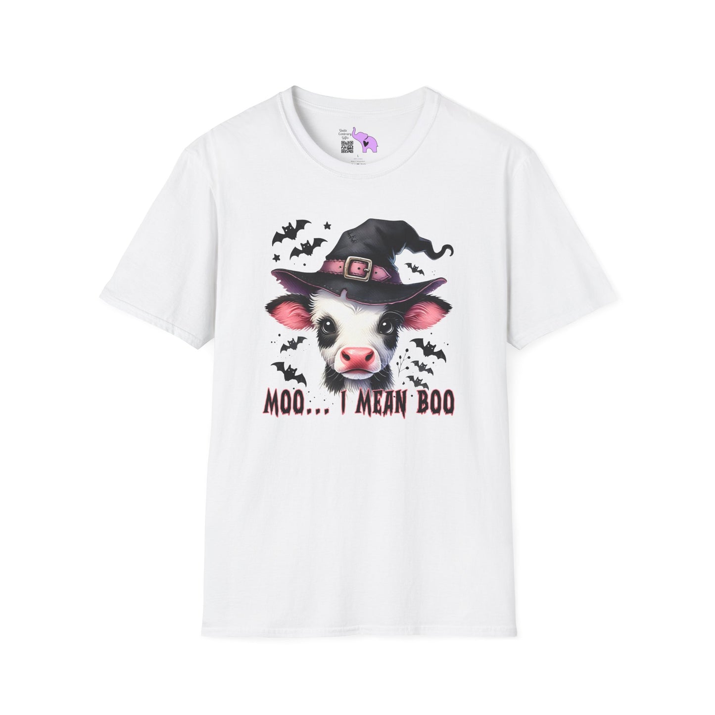 Moo...I Mean Boo Baby Cow Adult T-shirt