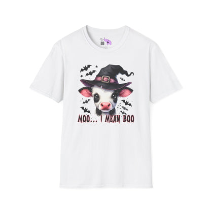 Moo...I Mean Boo Baby Cow Adult T-shirt