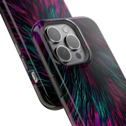 Pink Orchid Feathers MagSafe® Compatible Tough Case for iPhone