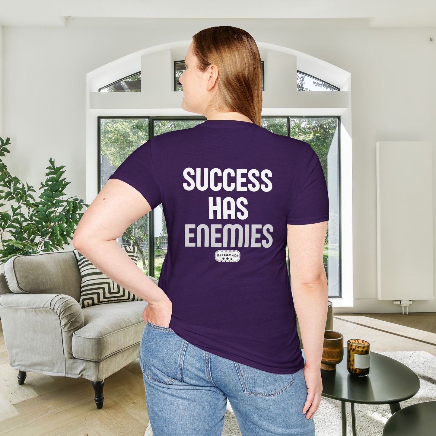 Hatermade Success Has Enemies Adult T-Shirt