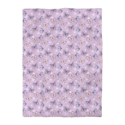 Pastel Wing Parade Microfiber Duvet Cover