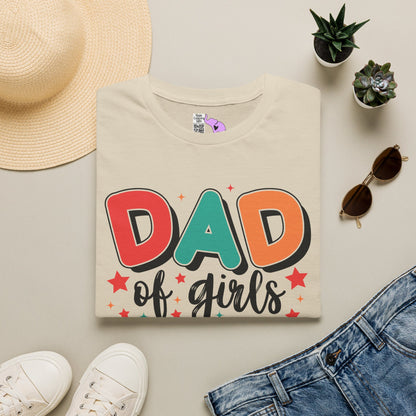 Dad of Girls #Outnumbered Adult T-shirt