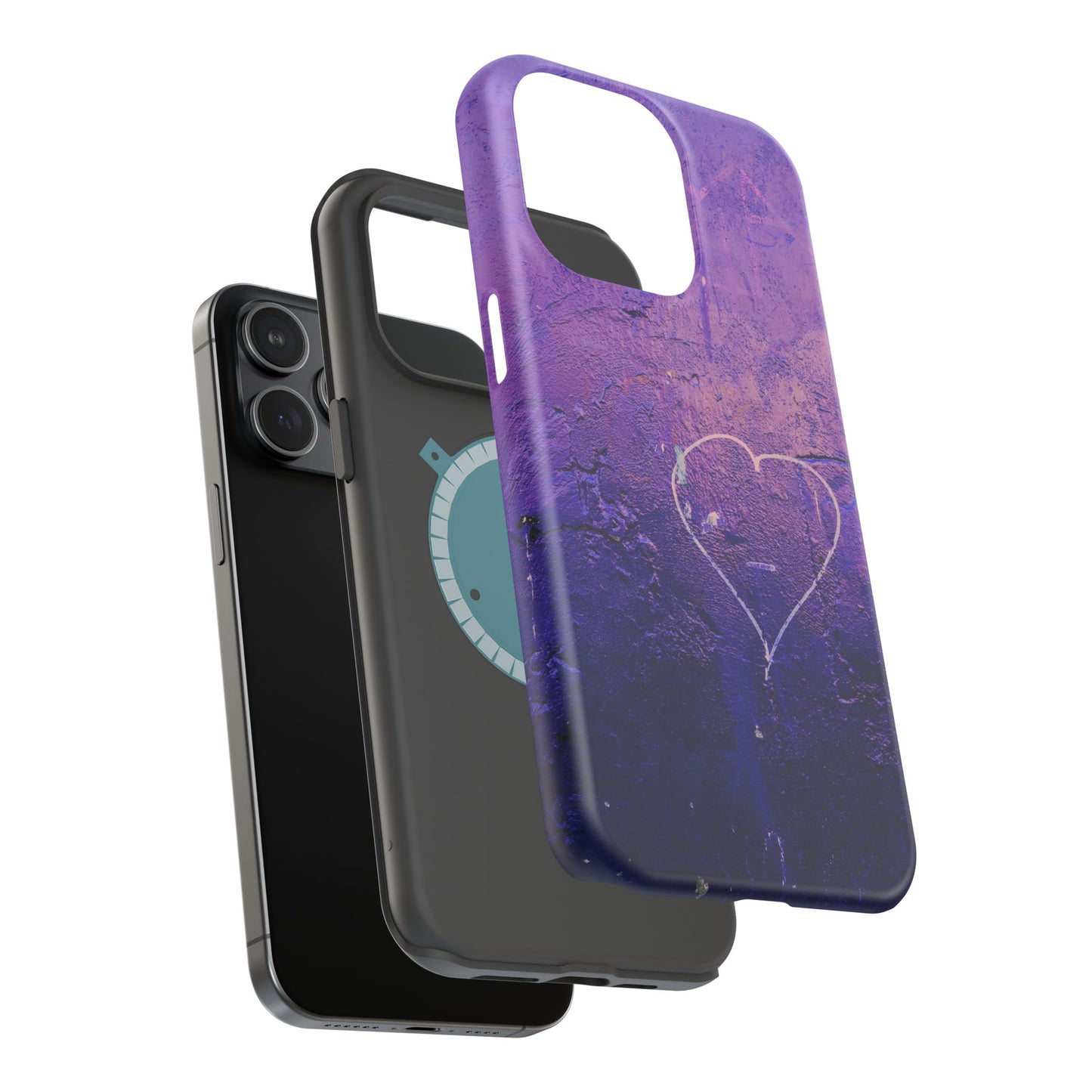Purple Heart Wall MagSafe® Compatible Tough Case for iPhone