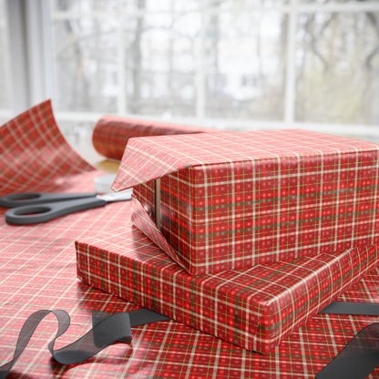 Santa’s Workshop Stripes Wrapping Paper