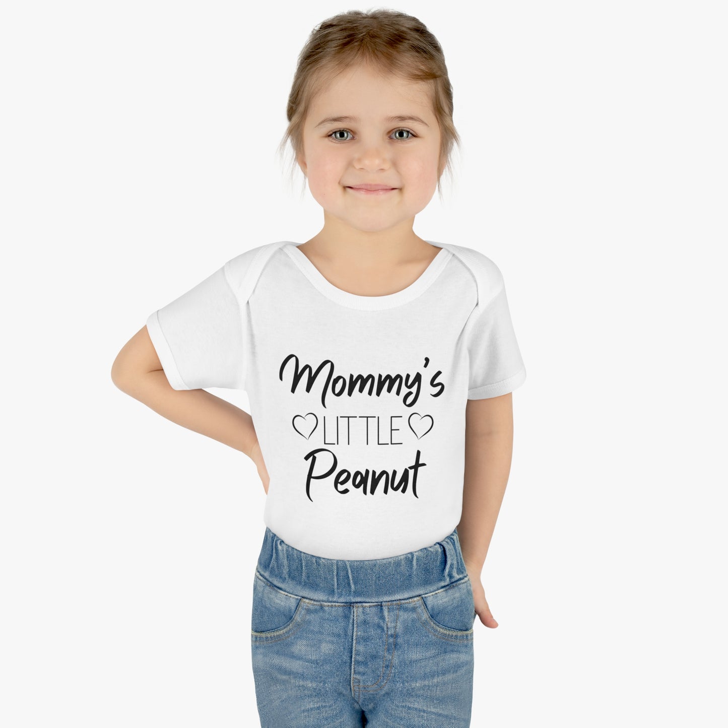 Mommy's Little Peanut Infant Baby Rib Bodysuit