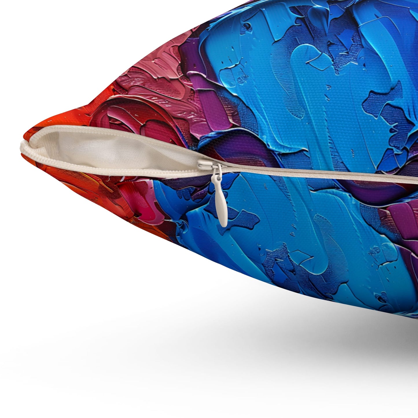 Palette Knife Hearts Throw Pillow