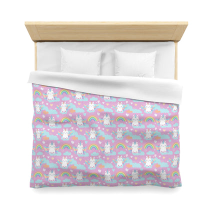 Rainbow Sky Riders Microfiber Duvet Cover