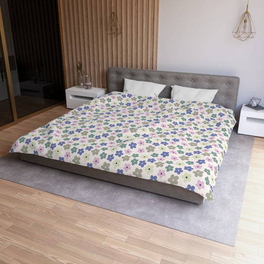 Earthbound Blooms Microfiber Duvet Cover
