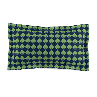 Diamond Bloom-Sage & Navy Basic Bedding Set