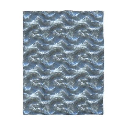 Snowdrift Sheer & Lace Microfiber Duvet Cover