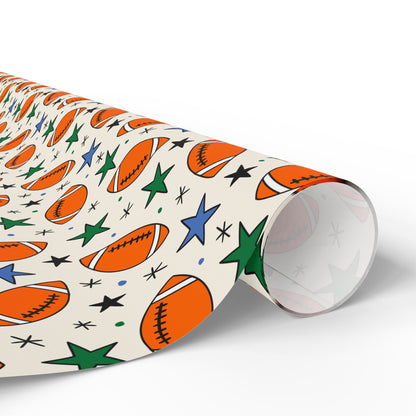 Touchdown Stars Wrapping Paper