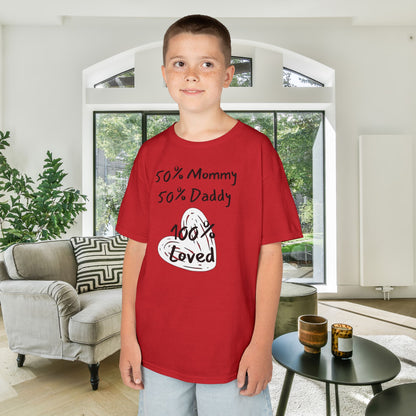 50% Mommy 50% Daddy 100% Loved Kids Heavy Cotton™ Tee