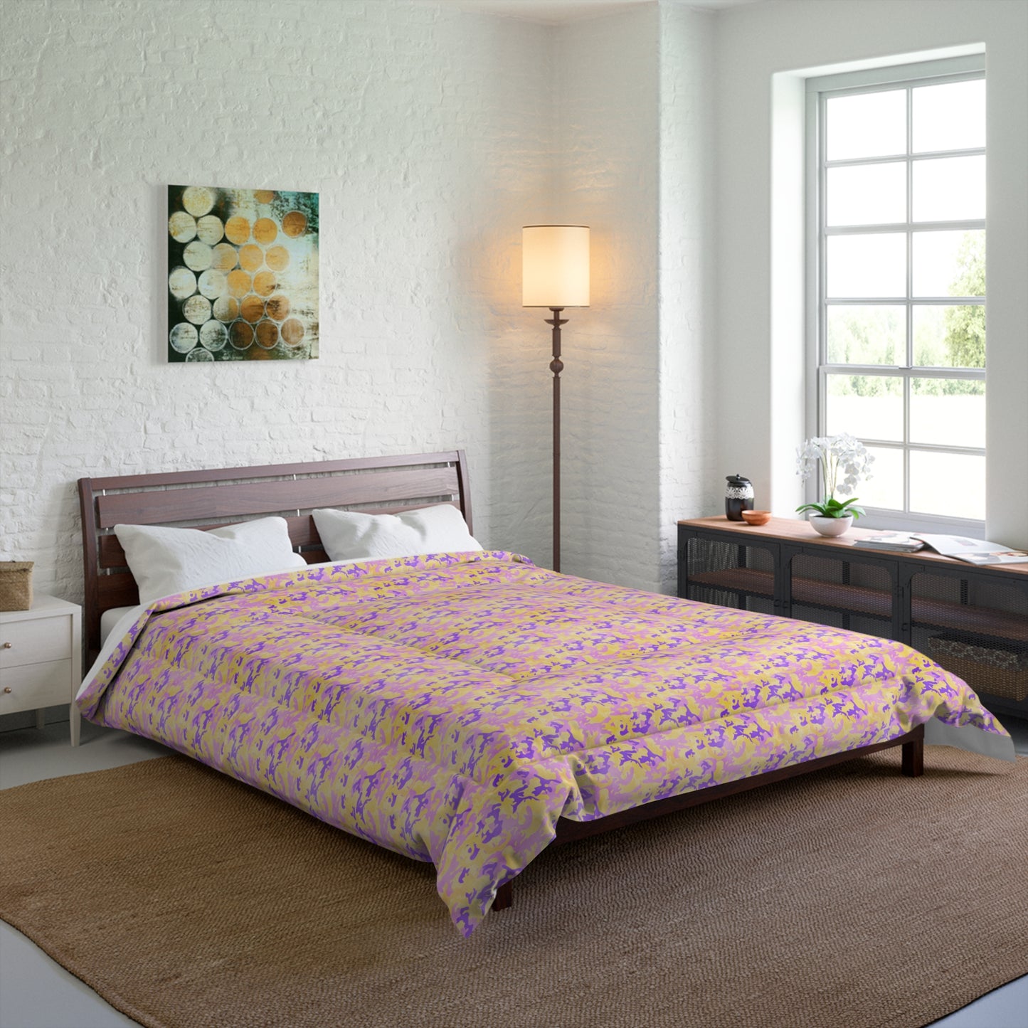 Peach Sorbet Camo Basic Bedding Set