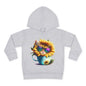 Cool Sunflower Kitten 1 Toddler Pullover Fleece Hoodie