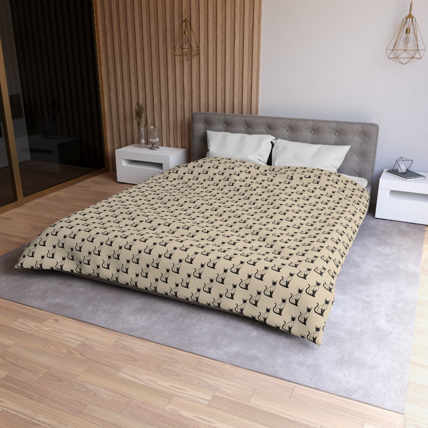 Siamese Charm – Sandy Dune Microfiber Duvet Cover